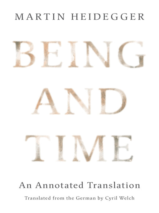 Title details for Being and Time by Martin Heidegger - Wait list